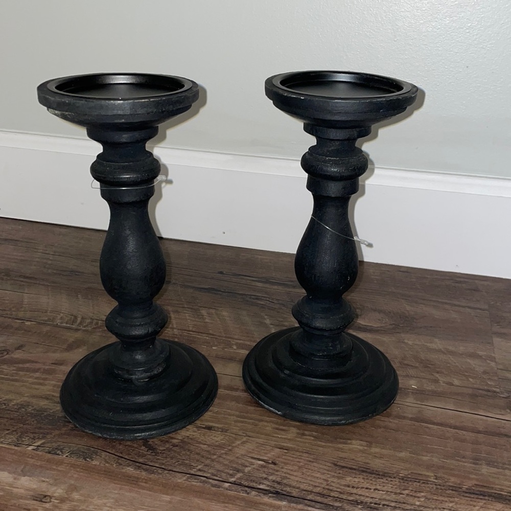 Rustic candle holders